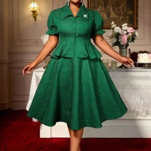 Robe vert foncé
